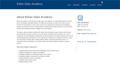 Desktop Screenshot of killianoaksacademy.com