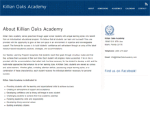 Tablet Screenshot of killianoaksacademy.com